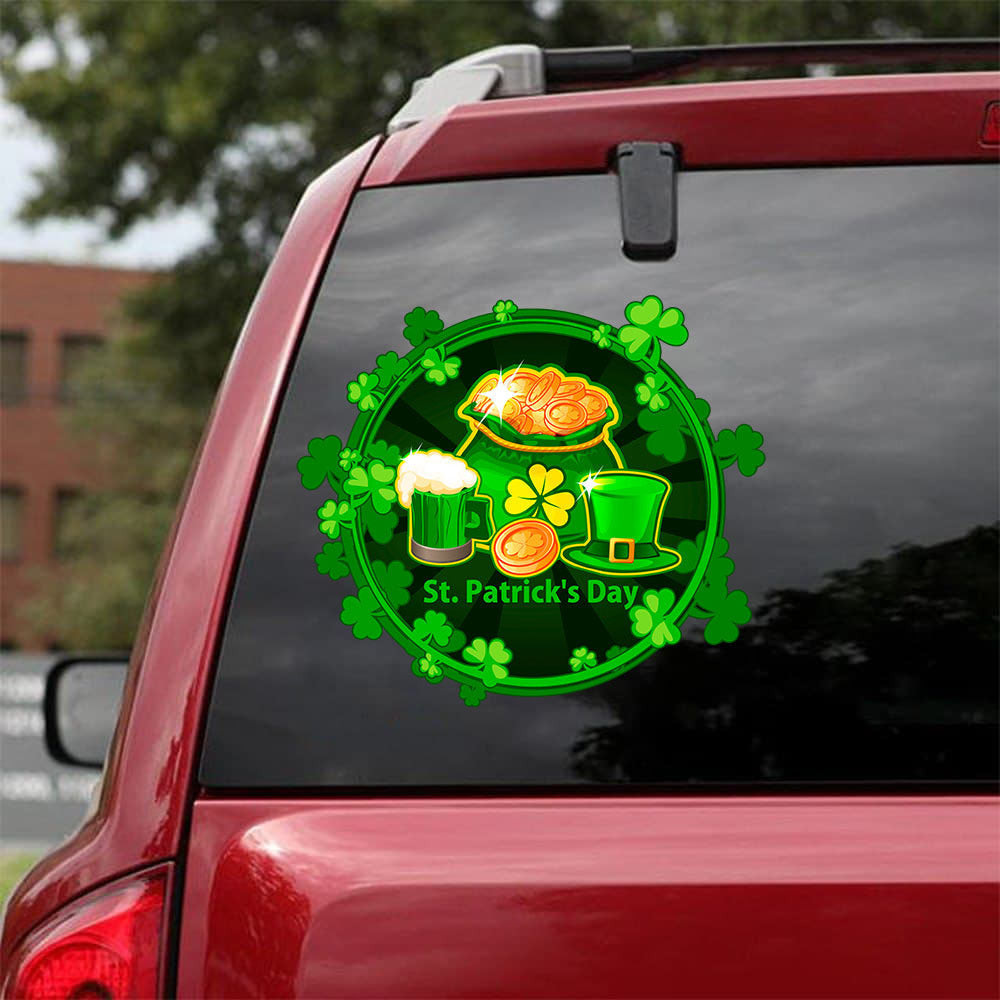 Saint Patrick'S Day Crack Sticker Car Window Funny Quotes Custom Decal Stickers Mother'S Day Gifts From Daughter, Jdm Rear Window Decals 12x12IN 2PCS