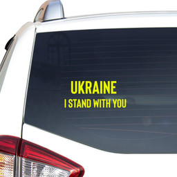 Ukraine I Stand With You Essential Car Vinyl Decal Sticker 18x18IN 2PCS