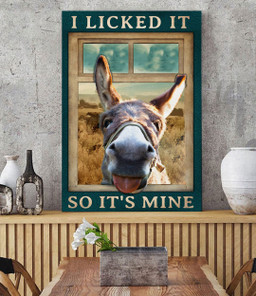 Funny Donkey 3D Wall Arts Painting Prints Home Decor Farm Lover Landscape Seen Through Window Scene Wall Mural, 3D Window Wall Decal, Window Wall Mural, Window Wall Sticker, Window Sticker Gift Idea 18x30IN