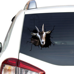 Alpine Goat Crack Window Decal Custom 3d Car Decal Vinyl Aesthetic Decal Funny Stickers Home Decor Gift Ideas Car Vinyl Decal Sticker Window Decals, Peel and Stick Wall Decals