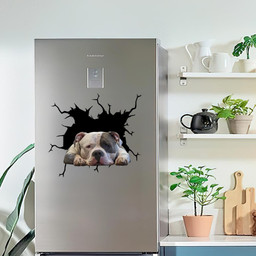 American Bully Crack Window Decal Custom 3d Car Decal Vinyl Aesthetic Decal Funny Stickers Home Decor Gift Ideas Car Vinyl Decal Sticker Window Decals, Peel and Stick Wall Decals