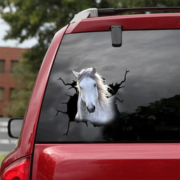 Andalusian Horse Crack Cuteness Sticker Ideas For Horse Lover Car Vinyl Decal Sticker Window Decals, Peel and Stick Wall Decals 18x18IN 2PCS