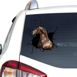 Arabian Horse Crack Window Decal Custom 3d Car Decal Vinyl Aesthetic Decal Funny Stickers Home Decor Gift Ideas Car Vinyl Decal Sticker Window Decals, Peel and Stick Wall Decals