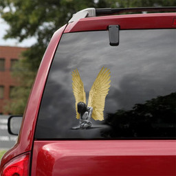 Angel Wings Crack Sticker Cute Angel Lovers For Teen Car Vinyl Decal Sticker Window Decals, Peel and Stick Wall Decals 18x18IN 2PCS