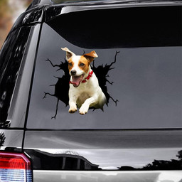 Beagle Dog Breeds Dogs Puppy Crack Window Decal Custom 3d Car Decal Vinyl Aesthetic Decal Funny Stickers Cute Gift Ideas Ae10114 Car Vinyl Decal Sticker Window Decals, Peel and Stick Wall Decals