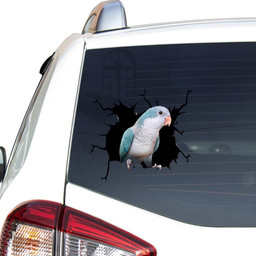 Blue Quaker Parrot Crack Funny Christmas For Mother Day.Png Car Vinyl Decal Sticker Window Decals, Peel and Stick Wall Decals