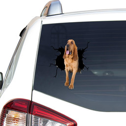 Bloodhound Crack Window Decal Custom 3d Car Decal Vinyl Aesthetic Decal Funny Stickers Home Decor Gift Ideas Car Vinyl Decal Sticker Window Decals, Peel and Stick Wall Decals