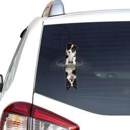 Border Collie Crack Window Decal Custom 3d Car Decal Vinyl Aesthetic Decal Funny Stickers Cute Gift Ideas Ae10185 Car Vinyl Decal Sticker Window Decals, Peel and Stick Wall Decals