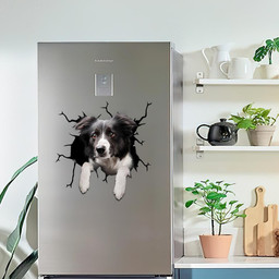 Border Collie Crack Window Decal Custom 3d Car Decal Vinyl Aesthetic Decal Funny Stickers Home Decor Gift Ideas Car Vinyl Decal Sticker Window Decals, Peel and Stick Wall Decals
