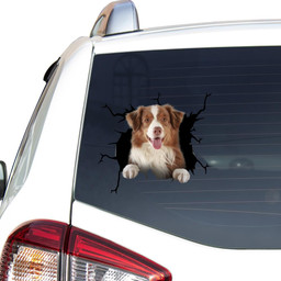 Border Collie Crack Window Decal Custom 3d Car Decal Vinyl Aesthetic Decal Funny Stickers Cute Gift Ideas Ae10195 Car Vinyl Decal Sticker Window Decals, Peel and Stick Wall Decals