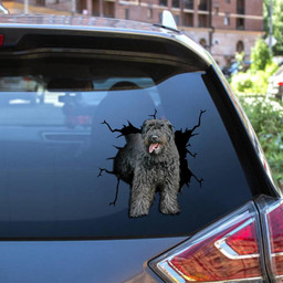 Bouvier Des Flandres Crack Window Decal Custom 3d Car Decal Vinyl Aesthetic Decal Funny Stickers Cute Gift Ideas Ae10217 Car Vinyl Decal Sticker Window Decals, Peel and Stick Wall Decals 12x12IN 2PCS