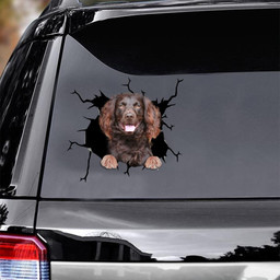 Boykin Spaniel Crack Window Decal Custom 3d Car Decal Vinyl Aesthetic Decal Funny Stickers Home Decor Gift Ideas Car Vinyl Decal Sticker Window Decals, Peel and Stick Wall Decals