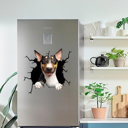 Bull Terrier Crack Window Decal Custom 3d Car Decal Vinyl Aesthetic Decal Funny Stickers Cute Gift Ideas Ae10269 Car Vinyl Decal Sticker Window Decals, Peel and Stick Wall Decals