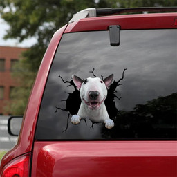 Bull Terrier Vinyl Car S Funny Quotes Big S 4 Year Anniversary Gift.Png Car Vinyl Decal Sticker Window Decals, Peel and Stick Wall Decals 18x18IN 2PCS