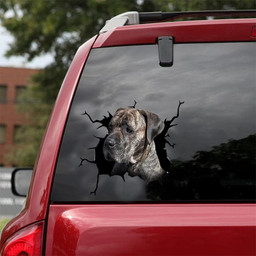 Bulldog Terrier Crack Funny Decals Gift For Dog Lover Car Vinyl Decal Sticker Window Decals, Peel and Stick Wall Decals 18x18IN 2PCS