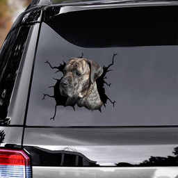 Bulldog Terrier Crack Funny Decals Gift For Dog Lover Car Vinyl Decal Sticker Window Decals, Peel and Stick Wall Decals