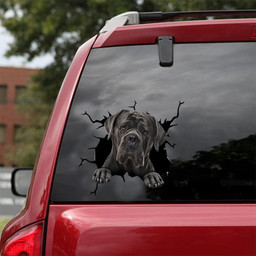 Cane Corso Crack Window Decal Custom 3d Car Decal Vinyl Aesthetic Decal Funny Stickers Cute Gift Ideas Ae10300 Car Vinyl Decal Sticker Window Decals, Peel and Stick Wall Decals 18x18IN 2PCS