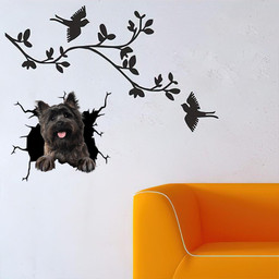 Cairn Terrier Crack Window Decal Custom 3d Car Decal Vinyl Aesthetic Decal Funny Stickers Cute Gift Ideas Ae10283 Car Vinyl Decal Sticker Window Decals, Peel and Stick Wall Decals