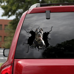 Cane Corso Crack Window Decal Custom 3d Car Decal Vinyl Aesthetic Decal Funny Stickers Cute Gift Ideas Ae10298 Car Vinyl Decal Sticker Window Decals, Peel and Stick Wall Decals 18x18IN 2PCS