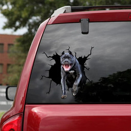 Cane Corso Crack Window Decal Custom 3d Car Decal Vinyl Aesthetic Decal Funny Stickers Cute Gift Ideas Ae10294 Car Vinyl Decal Sticker Window Decals, Peel and Stick Wall Decals 18x18IN 2PCS