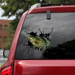Cappie Fishing Crack Window Decal Custom 3d Car Decal Vinyl Aesthetic Decal Funny Stickers Home Decor Gift Ideas Car Vinyl Decal Sticker Window Decals, Peel and Stick Wall Decals 18x18IN 2PCS