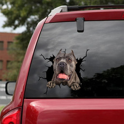 Cane Corso Crack Window Decal Custom 3d Car Decal Vinyl Aesthetic Decal Funny Stickers Home Decor Gift Ideas Car Vinyl Decal Sticker Window Decals, Peel and Stick Wall Decals 18x18IN 2PCS
