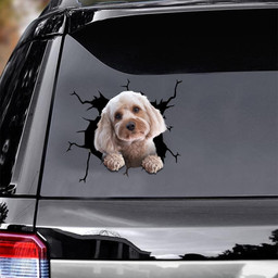 Cavoodle Crack Window Decal Custom 3d Car Decal Vinyl Aesthetic Decal Funny Stickers Home Decor Gift Ideas Car Vinyl Decal Sticker Window Decals, Peel and Stick Wall Decals