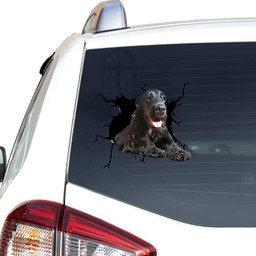 Cocker Spaniel Crack Window Decal Custom 3d Car Decal Vinyl Aesthetic Decal Funny Stickers Cute Gift Ideas Ae10365 Car Vinyl Decal Sticker Window Decals, Peel and Stick Wall Decals