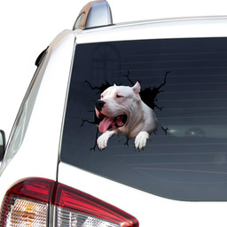 Dogo Argentino Crack Window Decal Custom 3d Car Decal Vinyl Aesthetic Decal Funny Stickers Home Decor Gift Ideas Car Vinyl Decal Sticker Window Decals, Peel and Stick Wall Decals