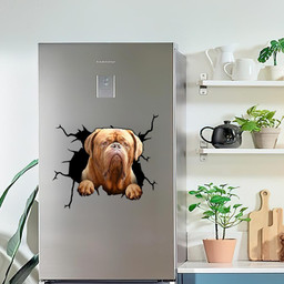 Dogue De Bordeaux Crack Window Decal Custom 3d Car Decal Vinyl Aesthetic Decal Funny Stickers Cute Gift Ideas Ae10443 Car Vinyl Decal Sticker Window Decals, Peel and Stick Wall Decals