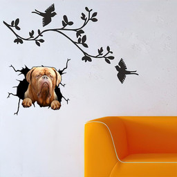 Dogue De Bordeaux Crack Window Decal Custom 3d Car Decal Vinyl Aesthetic Decal Funny Stickers Cute Gift Ideas Ae10443 Car Vinyl Decal Sticker Window Decals, Peel and Stick Wall Decals