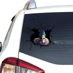 Duck Crack Window Decal Custom 3d Car Decal Vinyl Aesthetic Decal Funny Stickers Home Decor Gift Ideas Car Vinyl Decal Sticker Window Decals, Peel and Stick Wall Decals