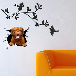 Dogue De Bordeaux Crack Window Decal Custom 3d Car Decal Vinyl Aesthetic Decal Funny Stickers Cute Gift Ideas Ae10442 Car Vinyl Decal Sticker Window Decals, Peel and Stick Wall Decals