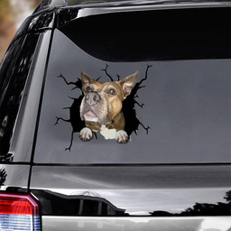 French Bulldog Dog Breeds Dogs Crack Stickers For Wedding Gifts Car Vinyl Decal Sticker Window Decals, Peel and Stick Wall Decals