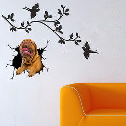 French Mastiff Crack Window Decal Custom 3d Car Decal Vinyl Aesthetic Decal Funny Stickers Home Decor Gift Ideas Car Vinyl Decal Sticker Window Decals, Peel and Stick Wall Decals