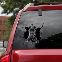 Funny Cane Corso Crack Window Decal Custom 3d Car Decal Vinyl Aesthetic Decal Funny Stickers Home Decor Gift Ideas Car Vinyl Decal Sticker Window Decals, Peel and Stick Wall Decals 18x18IN 2PCS