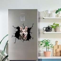 Funny Husky Crack Window Decal Custom 3d Car Decal Vinyl Aesthetic Decal Funny Stickers Cute Gift Ideas Ae10520 Car Vinyl Decal Sticker Window Decals, Peel and Stick Wall Decals