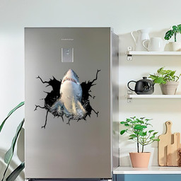 Funny Sharks Crack Window Decal Custom 3d Car Decal Vinyl Aesthetic Decal Funny Stickers Home Decor Gift Ideas Car Vinyl Decal Sticker Window Decals, Peel and Stick Wall Decals