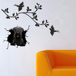 Giant Schnauzer Crack Window Decal Custom 3d Car Decal Vinyl Aesthetic Decal Funny Stickers Home Decor Gift Ideas Car Vinyl Decal Sticker Window Decals, Peel and Stick Wall Decals