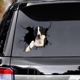 Great Dane Dog Breeds Dogs Puppy Crack Window Decal Custom 3d Car Decal Vinyl Aesthetic Decal Funny Stickers Cute Gift Ideas Ae10600 Car Vinyl Decal Sticker Window Decals, Peel and Stick Wall Decals