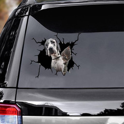 Great Dane Dog Breeds Dogs Puppy Crack Window Decal Custom 3d Car Decal Vinyl Aesthetic Decal Funny Stickers Cute Gift Ideas Ae10605 Car Vinyl Decal Sticker Window Decals, Peel and Stick Wall Decals