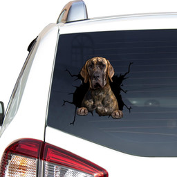 Great Dane Dog Breeds Dogs Puppy Crack Window Decal Custom 3d Car Decal Vinyl Aesthetic Decal Funny Stickers Cute Gift Ideas Ae10614 Car Vinyl Decal Sticker Window Decals, Peel and Stick Wall Decals