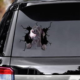 Great Dane Dog Breeds Dogs Puppy Crack Window Decal Custom 3d Car Decal Vinyl Aesthetic Decal Funny Stickers Cute Gift Ideas Ae10610 Car Vinyl Decal Sticker Window Decals, Peel and Stick Wall Decals