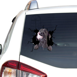 Great Dane Dog Breeds Dogs Puppy Crack Window Decal Custom 3d Car Decal Vinyl Aesthetic Decal Funny Stickers Cute Gift Ideas Ae10610 Car Vinyl Decal Sticker Window Decals, Peel and Stick Wall Decals