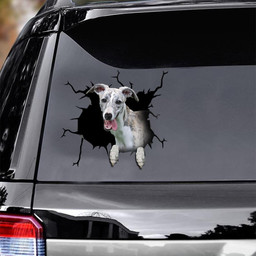 Greyhounds Crack Window Decal Custom 3d Car Decal Vinyl Aesthetic Decal Funny Stickers Cute Gift Ideas Ae10628 Car Vinyl Decal Sticker Window Decals, Peel and Stick Wall Decals