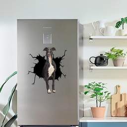 Greyhounds Crack Window Decal Custom 3d Car Decal Vinyl Aesthetic Decal Funny Stickers Cute Gift Ideas Ae10631 Car Vinyl Decal Sticker Window Decals, Peel and Stick Wall Decals