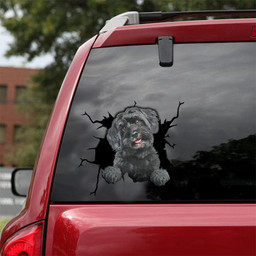 Havanese Crack Window Decal Custom 3d Car Decal Vinyl Aesthetic Decal Funny Stickers Cute Gift Ideas Ae10645 Car Vinyl Decal Sticker Window Decals, Peel and Stick Wall Decals 18x18IN 2PCS