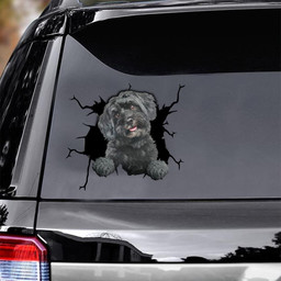 Havanese Crack Window Decal Custom 3d Car Decal Vinyl Aesthetic Decal Funny Stickers Cute Gift Ideas Ae10645 Car Vinyl Decal Sticker Window Decals, Peel and Stick Wall Decals