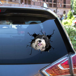 Havanese Crack Window Decal Custom 3d Car Decal Vinyl Aesthetic Decal Funny Stickers Cute Gift Ideas Ae10648 Car Vinyl Decal Sticker Window Decals, Peel and Stick Wall Decals 12x12IN 2PCS