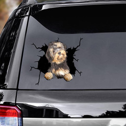 Havanese Crack Window Decal Custom 3d Car Decal Vinyl Aesthetic Decal Funny Stickers Home Decor Gift Ideas Car Vinyl Decal Sticker Window Decals, Peel and Stick Wall Decals